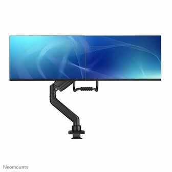 Neomounts Newstar DS75-450BL2 | In Hoogte Verstelbare Monitor-bureaubeugel | Tot 32&quot; | Max 8kg | VESA 100x100 | 2 Monitoren