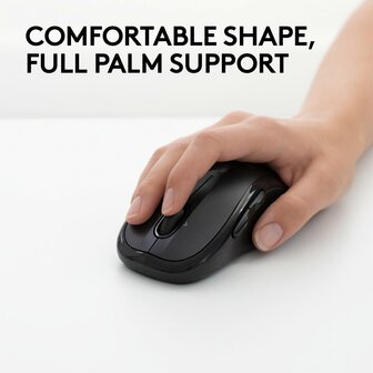 Logitech M510 | Ambidextrous Draadloze Muis | RF-Draadloos | 1000 DPI | Zwart