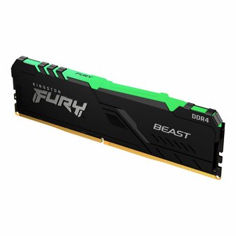 Kingston Fury Beast RGB | 16GB 2x8GB DDR4 | 3600MHz | DIMM | CL17 | Geheugenmodule | RAM