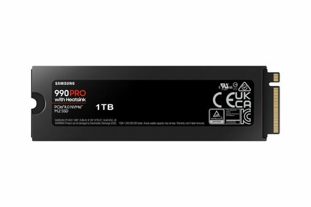 Samsung 990 PRO | 1TB NVMe SSD | M.2 | Gen4 | 7.450MB/s | Heatsink