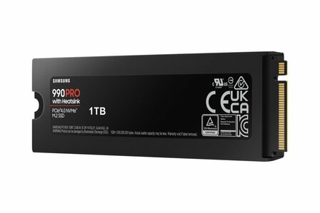 Samsung 990 PRO | 1TB NVMe SSD | M.2 | Gen4 | 7.450MB/s | Heatsink