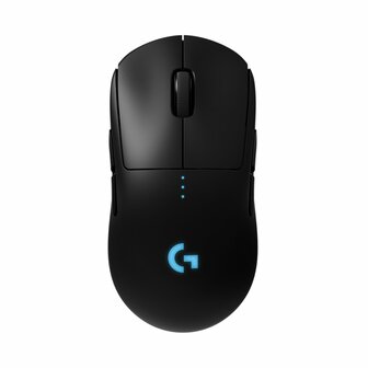 Logitech G Pro | Ambidextrous Draadloze Gaming Muis | RF-Draadloos | 25.600 DPI | Zwart