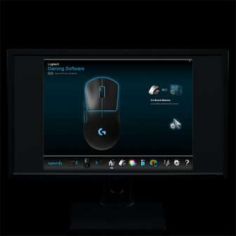 Logitech G Pro | Ambidextrous Draadloze Gaming Muis | RF-Draadloos | 25.600 DPI | Zwart