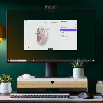 Logitech Signature M650 Draadloze Muis - Voor kleine tot middelgrote handen, 2 jaar batterijduur, stil klikken, aanpasbare zijknoppen, Bluetooth, compatibel met meerdere apparaten - Roze