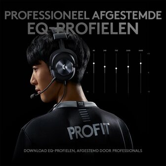 Logitech G Pro X | Bedraade Over-ear Gaming Headset | USB-A &amp; 3.5mm | Zwart