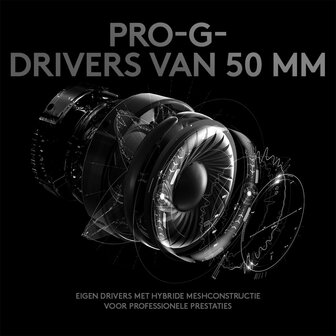 Logitech G Pro X | Bedraade Over-ear Gaming Headset | USB-A &amp; 3.5mm | Zwart