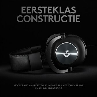 Logitech G Pro X | Bedraade Over-ear Gaming Headset | USB-A &amp; 3.5mm | Zwart