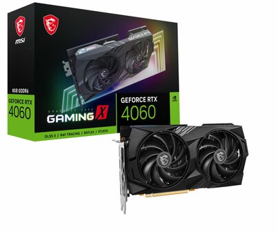 MSI GAMING X GeForce RTX 4060 | 8GB GDDR6 VRAM | Videokaart | GPU | Nvidia