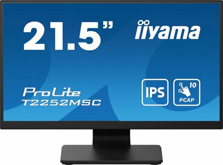 MON iiyama ProLite 21.5&quot; 1920 x 1080 Full HD Touchscreen zwart