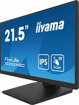 MON iiyama ProLite 21.5&quot; 1920 x 1080 Full HD Touchscreen zwart