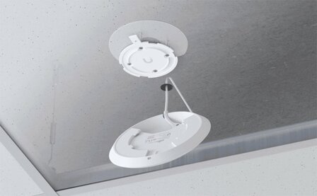 Ubiquiti UniFi U6+ Access Point | WiFi 6 | Power over Ethernet (PoE) | 2402 Mbit/s | Inclusief Plafond- en Muurmontagebeugel