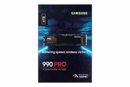 Samsung 990 PRO | 4TB NVMe SSD | M.2 | Gen4 | 7.450MB/s