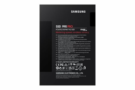 Samsung 990 PRO | 4TB NVMe SSD | M.2 | Gen4 | 7.450MB/s