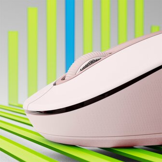 Logitech Signature M650 | Draadloze Muis | Rechtshandig | RF + Bluetooth | 2000 DPI | Roze