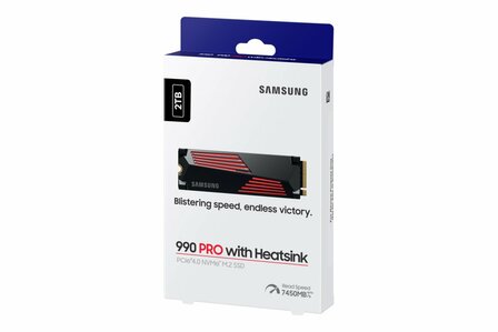Samsung 990 PRO | 2TB NVMe SSD | M.2 | Gen4 | 7.450MB/s | Heatsink