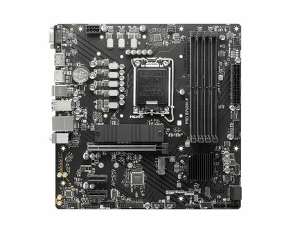 MB MSI PRO B760M-P | Socket LGA 1700 | Intel B760 | 4xDDR5 | Micro-ATX | Moederbord