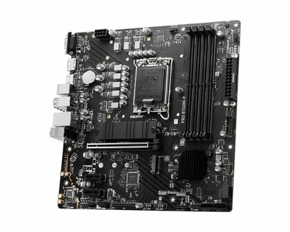 MB MSI PRO B760M-P | Socket LGA 1700 | Intel B760 | 4xDDR5 | Micro-ATX | Moederbord
