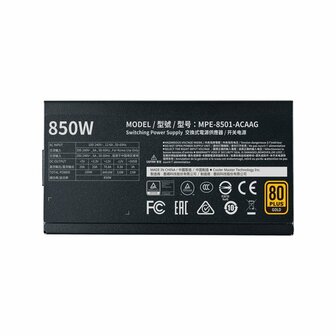Cooler Master MWE Gold 850 | 850 Watt Gold ATX PSU | Modulair | Power Supply | Voeding