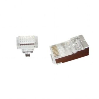 Gembird kabel-connector | RJ-45 | Bruin | Zilver | Transparant | LC-PTF-01/100