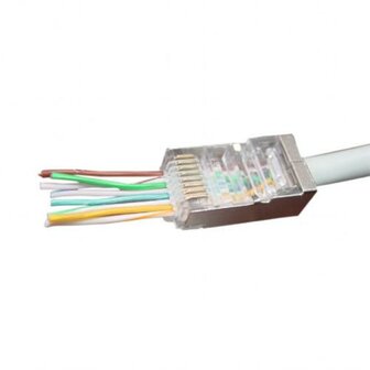 Gembird kabel-connector | RJ-45 | Bruin | Zilver | Transparant | LC-PTF-01/100