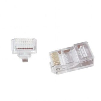 Gembird kabel-connector | 8P8C | RJ45 | Transparant | LC-PTU-01/100