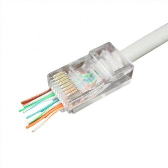 Gembird kabel-connector | 8P8C | RJ45 | Transparant | LC-PTU-01/100