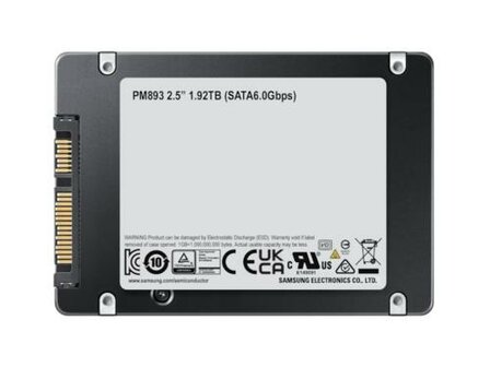 Samsung PM893 | 480GB SATA SSD | 2.5&#039;&#039; | 550MB/s