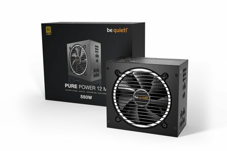 be quiet! Pure Power 12 M | 550 Watt Gold ATX 3.0 PSU | Power Supply | Voeding