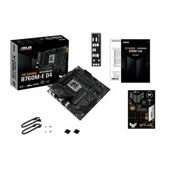 ASUS TUF GAMING B760M-E D4 | Socket LGA 1700 | Intel B760 | 4xDDR4 | Micro-ATX | Moederbord
