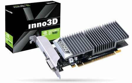 Inno3D N1030-1SDV-E5BL videokaart NVIDIA GeForce GT 1030 2 GB GDDR5
