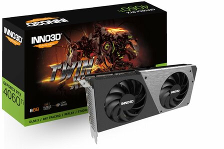 Inno3D GeForce RTX 4060 Ti TWIN X2 | 8GB GDDR6 VRAM | Videokaart | GPU | Nvidia