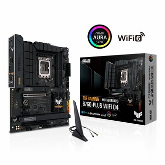 ASUS TUF GAMING B760-PLUS WIFI D4 | Socket LGA 1700 | Intel B760 | 4xDDR4 | ATX | Moederbord
