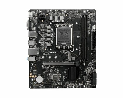 MSI PRO H610M-E | Socket LGA 1700 | Intel H610 | 4xDDR5 | Micro-ATX | Moederbord