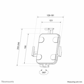 Neomounts Tablethouder | Wandmontage