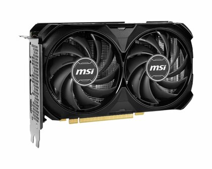 MSI GeForce RTX 4060 TI VENTUS 2X BLACK OC | 16GB GDDR6 VRAM | Videokaart | GPU | Nvidia