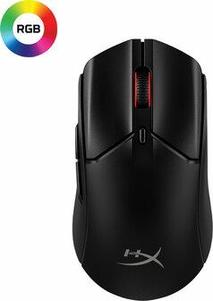 HyperX Pulsefire Haste 2 | Draadloze Gaming Muis | Rechtshandig | RF + Bluetooth | 26000 DPI | Zwart