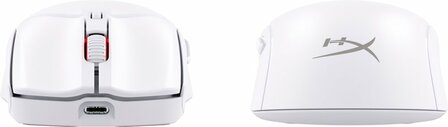 HyperX Pulsefire Haste 2 | Draadloze Gaming Muis | RF-Draadloos + Bluetooth + USB-A | 26.000 DPI | Wit