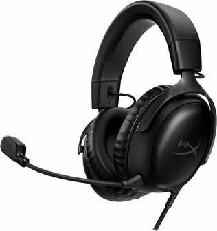 HyperX Cloud III | Bedraade Over-ear Gaming Headset | 3.5mm + USB-A + USB-C | Zwart