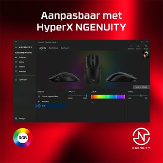 HyperX Pulsefire Haste 2 | Bedrade Gaming Muis | USB-A | 26.000 DPI | Zwart