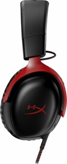 HyperX Cloud III | Bedraade Over-ear Gaming Headset | 3.5mm + USB-A + USB-C | Zwart/Rood