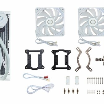 Cooler Master MasterLiquid 240L ARGB | White Edition | All-in-One CPU Waterkoeler