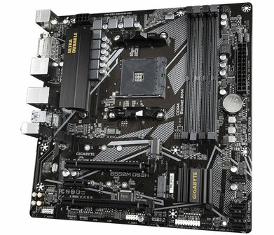 Gigabyte B550M DS3H | Socket AM4 | AMD B550 | 4xDDR4 | Micro-ATX | Moederbord