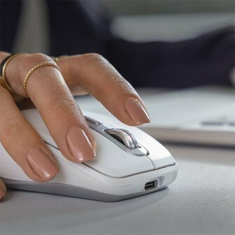Logitech MX Anywhere 3S | Ambidextrous Draadloze Muis | RF-Draadloos + Bluetooth | 8000 DPI | Grafiet