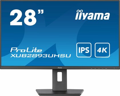 iiyama ProLite computer monitor 71,1 cm (28&quot;) 3840 x 2160 Pixels 4K Ultra HD LED Zwart