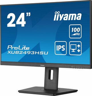 iiyama ProLite computer monitor 60,5 cm (23.8&quot;) 1920 x 1080 Pixels Full HD LED Zwart