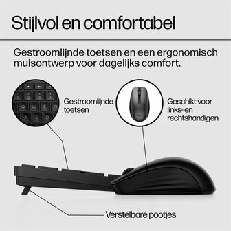 HP 650 | Draadloze Muis en Toetsenbordcombo | QWERTY