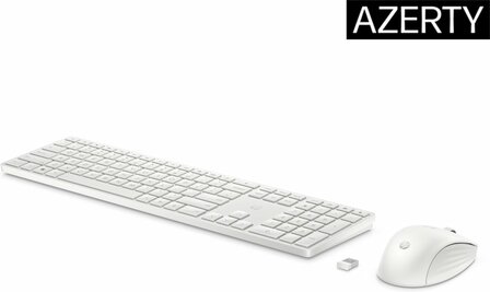 AZERTY | HP 650 Wit | Draadloze Muis en Toetsenbordcombo | AZERTY