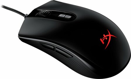 HyperX Pulsefire Core | Ambidextrous Bedrade Gaming Muis | USB-A | 6200 DPI | Zwart | RGB
