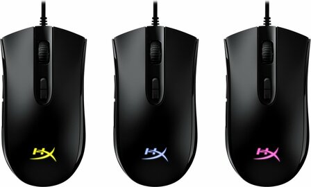 HyperX Pulsefire Core | Ambidextrous Bedrade Gaming Muis | USB-A | 6200 DPI | Zwart | RGB