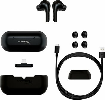 HyperX Cloud MIX Buds | Draadloze In-Ear USB-C Gaming Oordopjes | Zwart